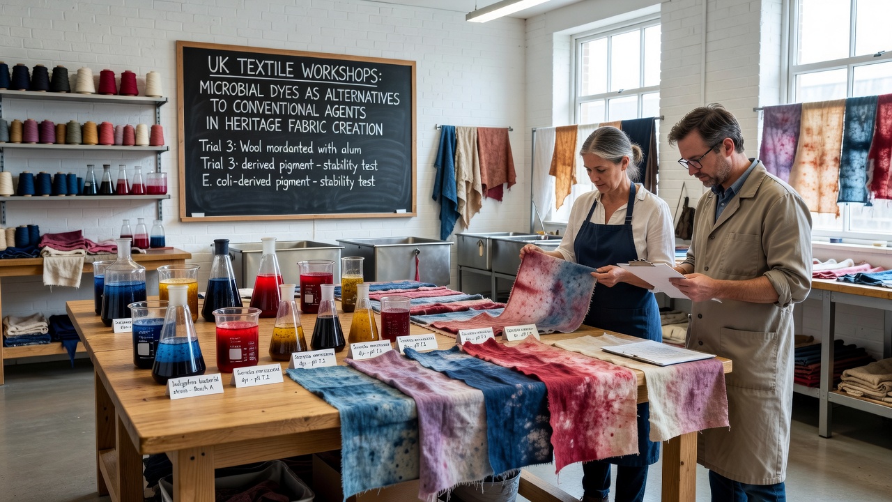 British Heritage Weavers Adopt Bacterial Pigments to Preserve Traditional Fabric Techniques